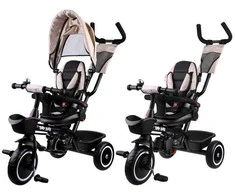 Triratukas su stogeliu Tiny Bike 3in1, smėlinis