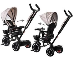 Triratukas su stogeliu Tiny Bike 3in1, smėlinis