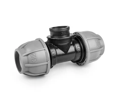 Trišakis jungtuvas Bradas PE vamzdžiams 40 mm / 5/4" vid.sr., PN10