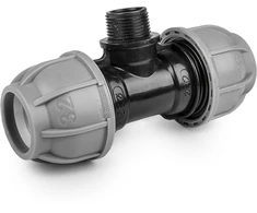 Trišakis jungtuvas Bradas PE vamzdžiams 20 mm / 1/2" išor.sr., PN10