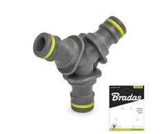 Trišakis žarnų jungtuvas 3 jungtims Bradas LIME LINE