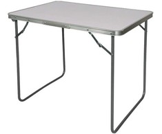 Turistinis sulankstomas stalas, 80x60x70 cm, baltas