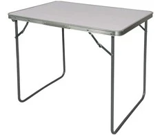 Turistinis sulankstomas stalas, 80x60x70 cm, baltas