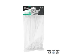 Tvirtinimo dirželiai Bradas 8,8 x 500 mm, 100 vnt., Neutral