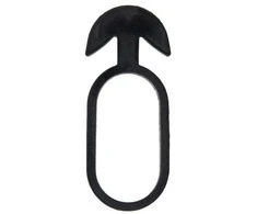 Tvirtinimo dirželis augalams Bradas ANCHOR RUBBER TIE EPDM, 50/4mm