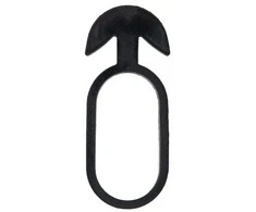 Tvirtinimo dirželis augalams Bradas ANCHOR RUBBER TIE EPDM, 50/4mm