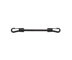 Tvirtinimo elastinė guma su kabliukais Bradas BUNGEE CORD LOCK HOOK, 25 vnt., 60 cm, juoda