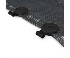 Tvirtinimo klipsai - spaustukai Bradas BUNGEE CORD CLIPS, 50 vnt., juodi