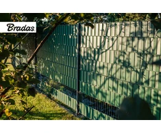 Tvoros juosta Bradas, 19cm x 35m, 450g/m2, + 20 klipsų, žalia