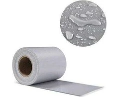 Tvoros juosta su klipsais, 19cmx35m, šviesiai pilka