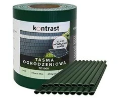Tvoros juosta su klipsais, 19cmx35m, žalia