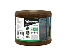 Tvoros juosta / tinklas Bradas, 19cm x 36m, 200g/m2, + 20 klipsų, ruda