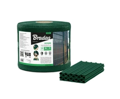 Tvoros juosta / tinklas Bradas, 19cm x 36m, 200g/m2, + 20 klipsų, žalia