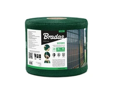 Tvoros juosta / tinklas Bradas, 19cm x 36m, 200g/m2, + 20 klipsų, žalia