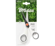 Universalios žirklės Bradas CLASSIC Baltas LINE, 135 mm