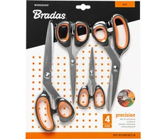 Universalių žirklių rinkinys Bradas PRECISION HOME &amp; GARAGE, 4 vnt.