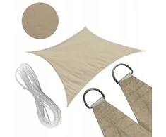 Uždanga/burė nuo saulės, 4x3 m, taupe spalvos