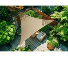 Uždanga/burė nuo saulės, 5x5x5 m, taupe spalvos