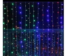 Užuolaida 300 LED, 3x3 m, spalvota