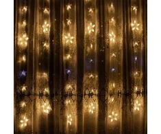Užuolaida žvaigždutės 180 LED "Smart", šaltai/šiltai balta