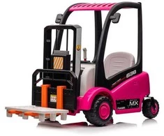 Vaikiškas elektromobilis - šakinis krautuvas XMX638, rožinis