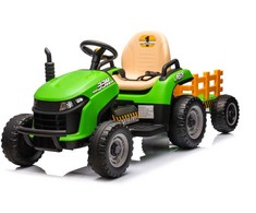 Vaikiškas elektromobilis Traktorius BBH-030, žalias