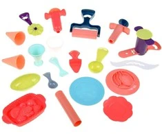 Vaikiškas konditerio rinkinys su plastilinu ir formelėmis
