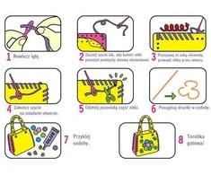 Vaikiškas kūrybinis rinkinys krepšys, DIY, 1 vnt.