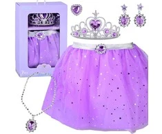 Vaikiškas Mėnulio princesės kostiumas, violetinis