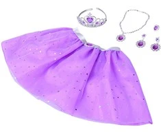 Vaikiškas Mėnulio princesės kostiumas, violetinis