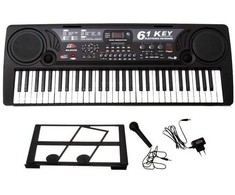 Vaikiškas pianinas MQ-809 USB su mikrofonu