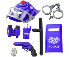 Vaikiškas policijos žaislų rinkinys, 9 el.