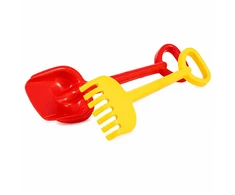 Vaikiškas smėlio kastuvas ir grėblys, 55 cm (1 vnt.)