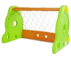 Vaikiški futbolo vartai, žali/oranžiniai