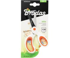 Vaikiškos žirklės Bradas Baltas, 130 mm