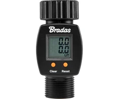 Vandens srauto matuoklis 3/4" Bradas Juodas LINE