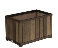Vazonas Deco Rectangle, 45,5 x 76 x 45,5 cm, Walnut