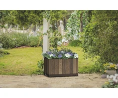 Vazonas Deco Rectangle, 45,5 x 76 x 45,5 cm, Walnut