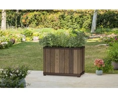 Vazonas Deco Rectangle, 45,5 x 76 x 55 cm, Walnut