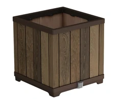 Vazonas Deco Square, 45,5 x 45,5 x 45,5 cm, Walnut