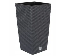Vazonas RATO SQUARE su įdėklu, 61 cm, anthracite