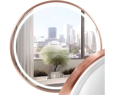 Veidrodis su LED apšvietimu MMJ, 60 cm, copper