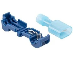 Vejos roboto kontūro laidų jungtys Bradas, 3,4mm, mėlyna, 10 vnt.