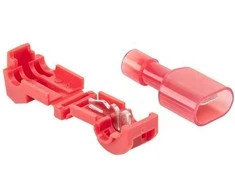 Vejos roboto kontūro laidų jungtys Bradas, 2,7mm, raudona, 10 vnt.