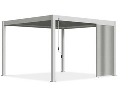 Vertikalios žaliuzės pavėsinėms Pergola ELEGANCE/DELUXE/FUSION 1.3 m, Baltas (123.5 cm)