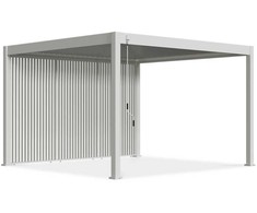Vertikalios žaliuzės pavėsinėms Pergola ELEGANCE/DELUXE/FUSION 1.3 m, Baltas (123.5 cm)