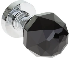 Vidaus durų rankena Kuchinox Knob Crystal, KTK_09NB, Chrome/Juodas