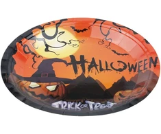 Vienkartinės popierinės lėkštės Halloween, 10 vnt.