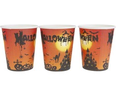 Vienkartiniai popieriniai puodeliai "Halloween", 10 vnt.
