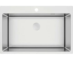 Virtuvinė plautuvė Deante Olfato ZPO_010C, Brushed steel